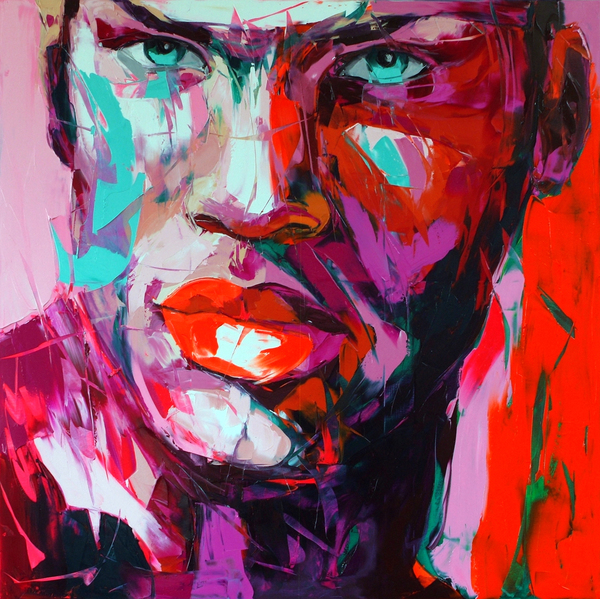 Francoise Nielly Portrait Palette Painting Expression Face039